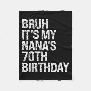 Manta Polar Es el 70 cumpleaños de mi Nana, Reina Corona Feliz
