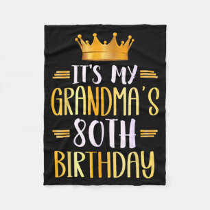 Manta Polar Es el 80 cumpleaños de mi abuela Feliz 80 años