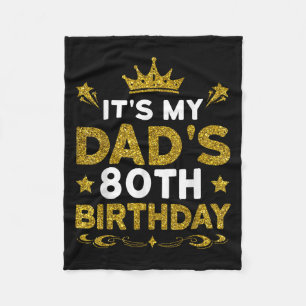 Manta Polar Es el 80 cumpleaños de mi papá Feliz cumpleaños 80