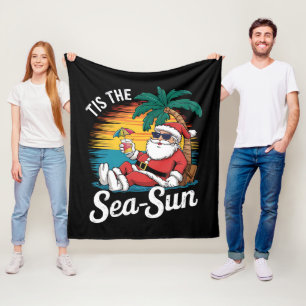 Manta Polar Es El Sol Del Mar Santa Playa Navidad En Julio 