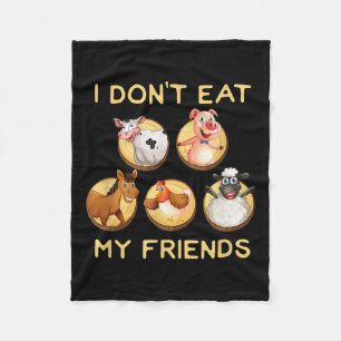 Manta Polar Es gracioso que no coma a mis amigos vegetarianos