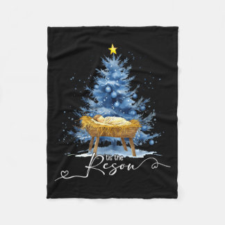 Manta Polar Es La Razón Jesu Cristiano Árbol De Navidad Nativi