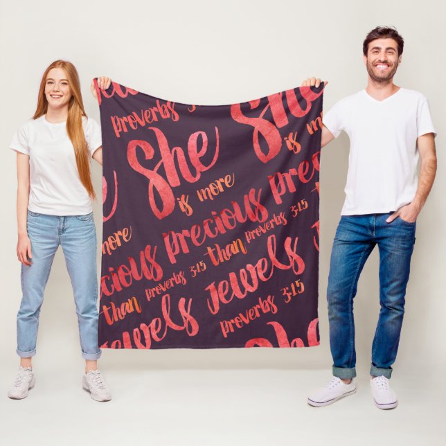 Manta Polar Es más preciosa que Jewels Proverbs 3:15 (In situ)