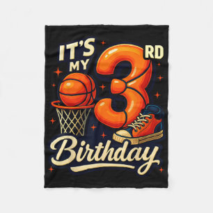 Manta Polar Es mi cumpleaños número 3 Sketll amante 3 años Bda