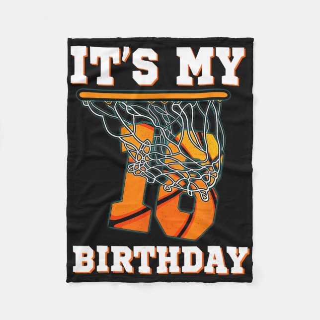 Manta Polar Es mi Fiesta de cumpleaños 18 años de Bysketbyll (Anverso)