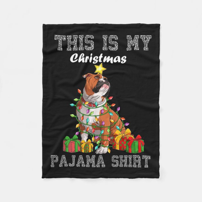 Manta Polar Es mi Navidad Pajama (Anverso)