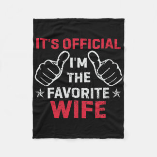 Manta Polar Es oficial que soy la esposa favorita madre vintag