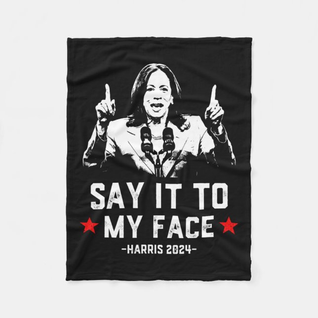 Manta Polar Es Para Mi Cara El Gracioso Voto De Kamala Harris  (Anverso)