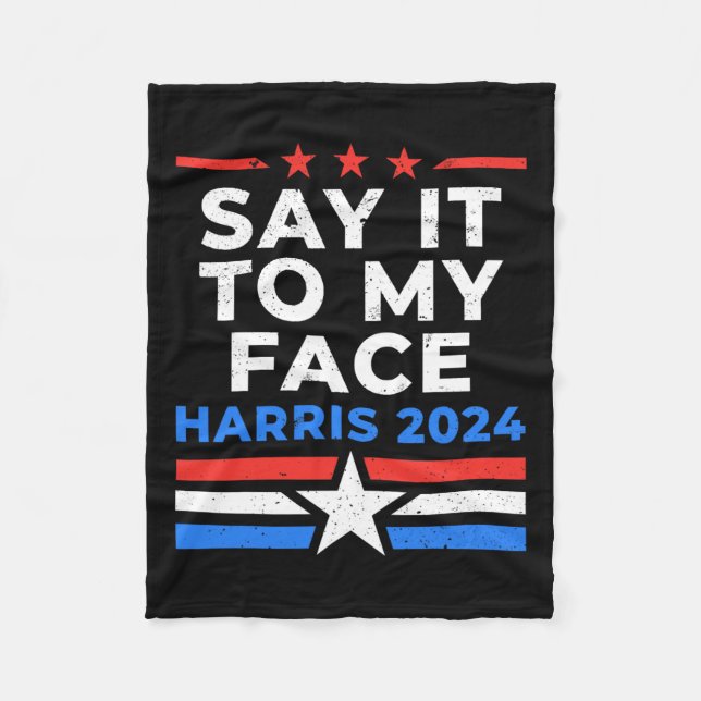 Manta Polar Es Para Mi Gente De Cara Votar A Harris Walz (Anverso)