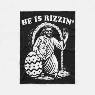 Manta Polar Es Rizzin Funny Rizz Pascua Cristiana