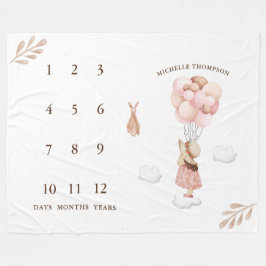 Manta Polar Es un globo volador Baby Shower color de agua Chic