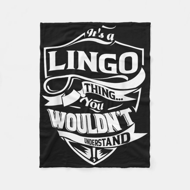Manta Polar Es un regalo de cosas de Lingo (Anverso)