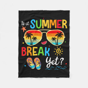 Manta Polar Es vacaciones de verano pero feliz el último día d