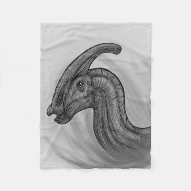 Manta Polar Esbozo de Parasaurolophus (Anverso)