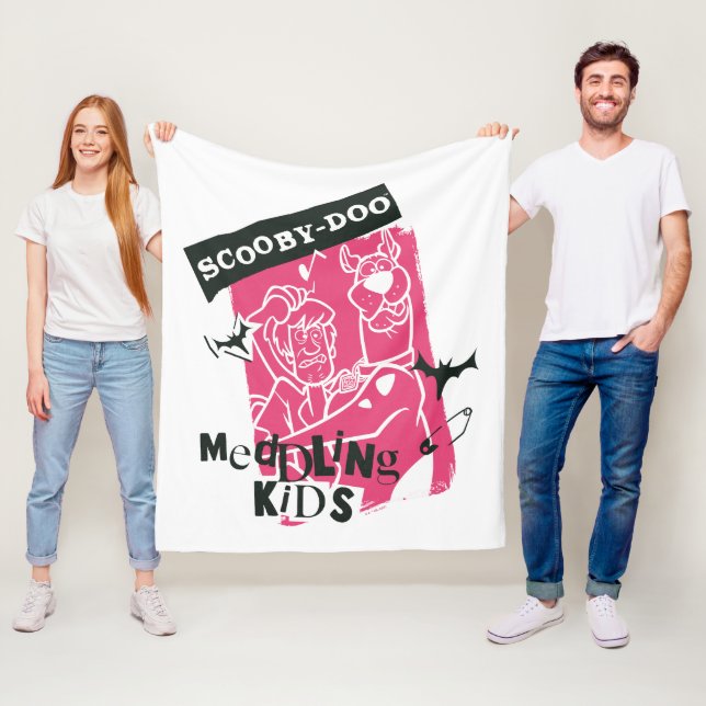 Manta Polar Esbozo de Punk para niños con mezcolanza y escopet (In situ)