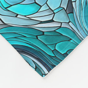 Manta Polar Escala de dragones o sirenas mosaicas coloridas ab