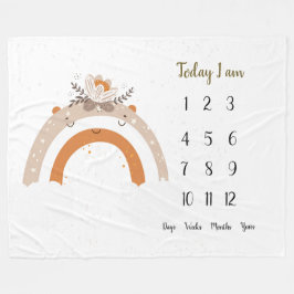 Manta Polar Escándalo floral: El bebé arco iris es un hito en 