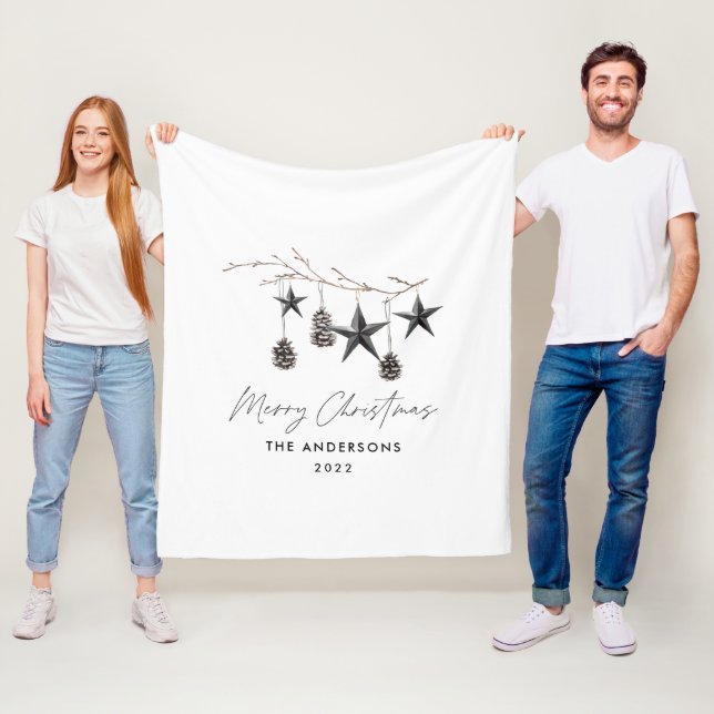 Manta Polar Escándalo moderno negro Navidades de escritura ele (In situ)