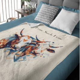 Manta Polar Escandi Farmhouse Cattle, personalizado