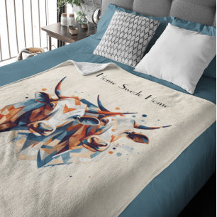 Manta Polar Escandi Farmhouse Cattle, personalizado