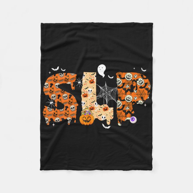 Manta Polar Escaparate de calabaza de calabaza de disfraces de (Anverso)