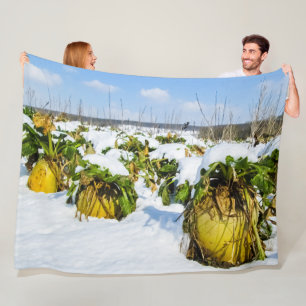Manta Polar Escasez de invierno en nieve - Personalizada