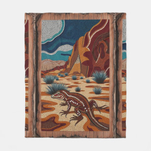 Manta Polar Escena de vida silvestre australiana de Lizard