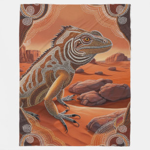 Manta Polar Escena de vida silvestre de Iguana Lizard en Austr