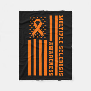 Manta Polar Esclerosis Sra. Awareness Patriotic Bandera Estado