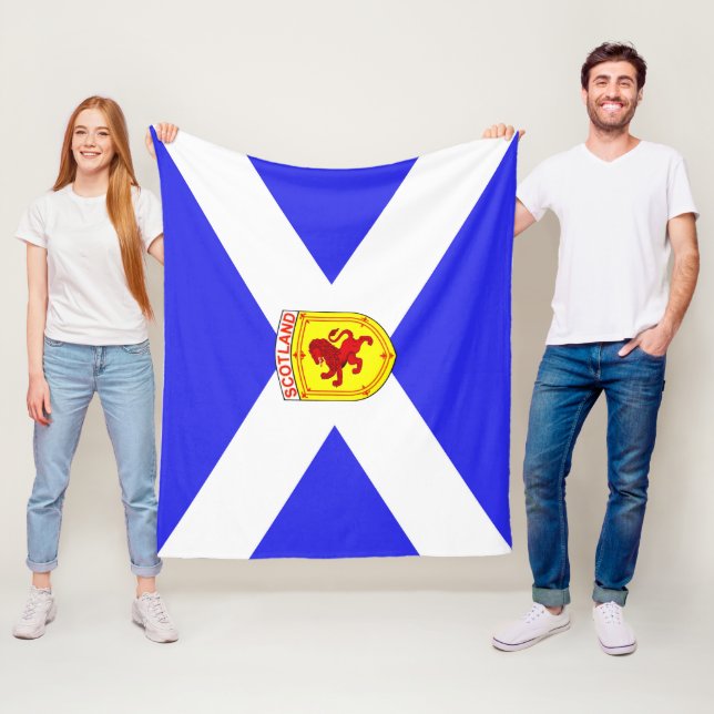 Manta Polar Escocia, león desenfrenado, bandera antigua de (In situ)