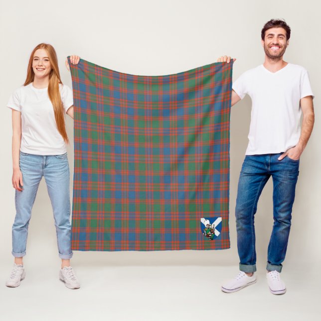 Manta Polar Escocia MacIntyre Antiguo Tartan Plaid (In situ)