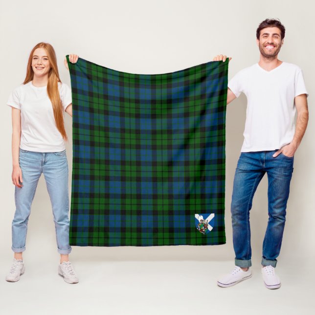 Manta Polar Escocia MacKay Modern Tartan Plaid (In situ)