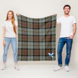 Manta Polar Escocia MacLeod De Harris Weathered Tartán Plaid