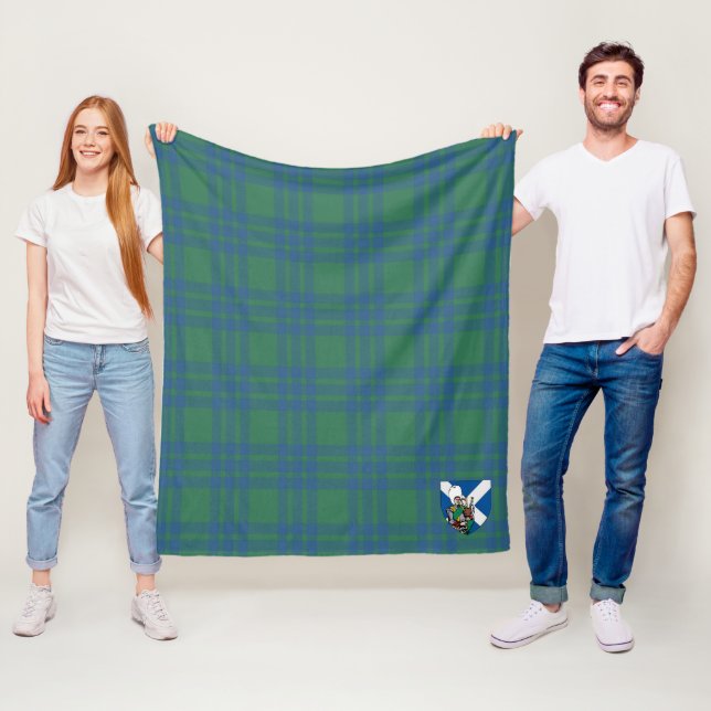 Manta Polar Escocia Montgomery Antiguo Tartán Plaid (In situ)