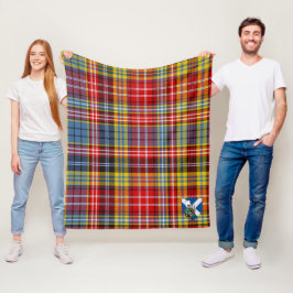 Manta Polar Escocia Ogilvie De Airlie Antiguo Tartán Plaid