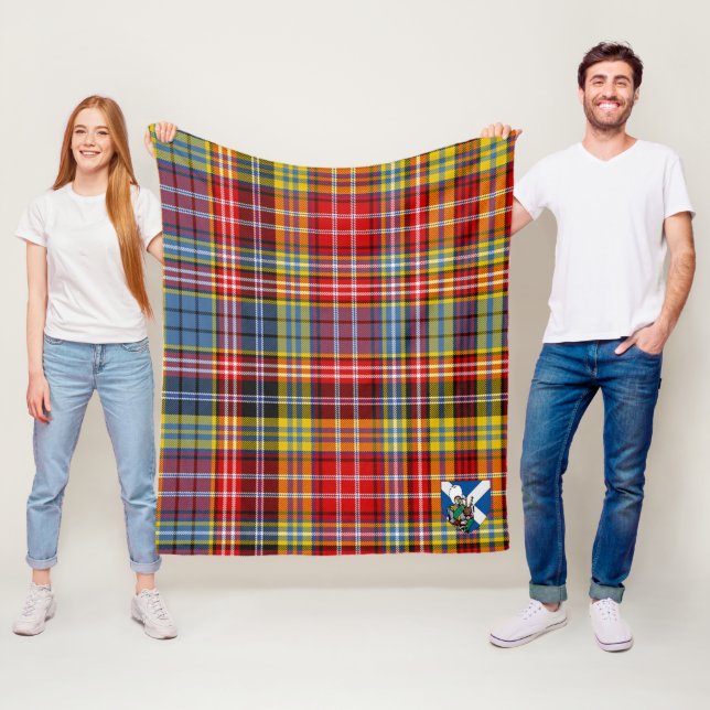 Manta Polar Escocia Ogilvie De Airlie Antiguo Tartán Plaid (In situ)