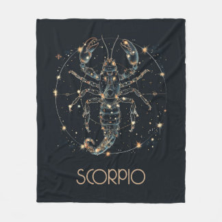Manta Polar Escorpio Zodiac Constelación Fleece Blanket