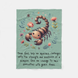 Manta Polar Escorpión de Woodland para Oración Cristiana Infan