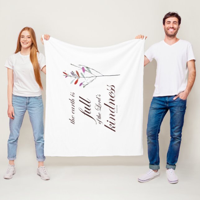 Manta Polar Escritura, Salmo 33, Amabilidad, (In situ)