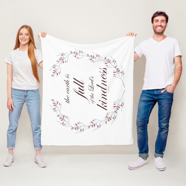 Manta Polar Escritura, Salmo 33, Amabilidad Total (In situ)