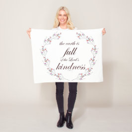 Manta Polar Escritura, Salmo 33, Amabilidad Total