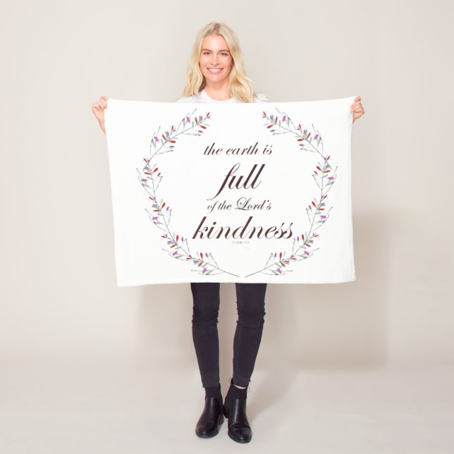 Manta Polar Escritura, Salmo 33, Amabilidad Total (In situ)