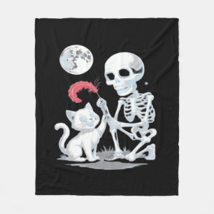 Manta Polar Escrúpulo de gato Halloween Gracioso Cute espeluzn