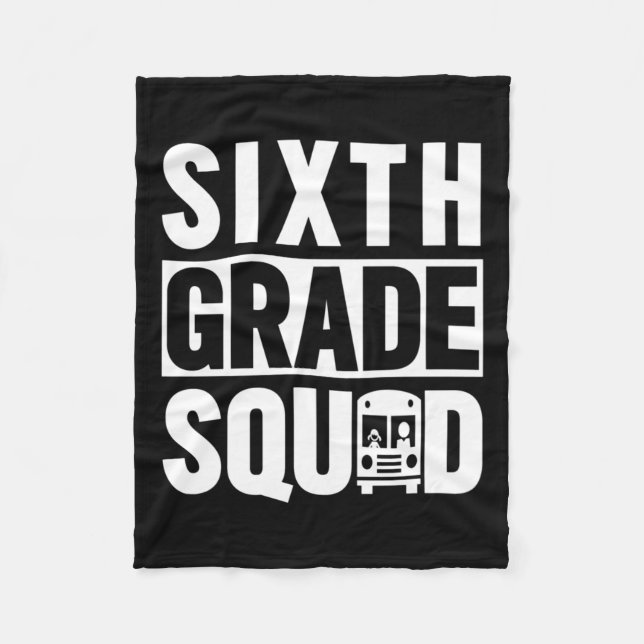 Manta Polar Escuadrón de sexto grado (Escuela de sexto grado - (Anverso)