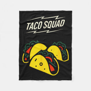 Manta Polar escuadrón de tacos - cinco mayo divertida comida m