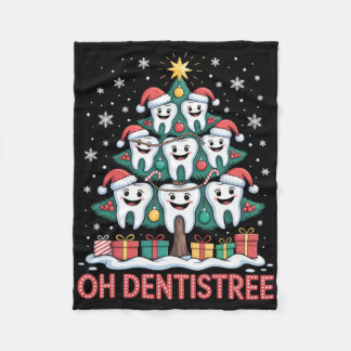 Manta Polar Escuadrón Dental de Navidad Oh Dentistree 