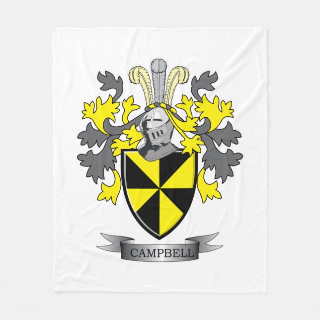 Manta Polar Escudo de armas del escudo de la familia de (Anverso)