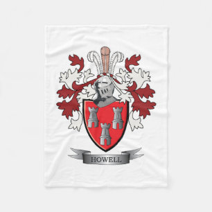 Manta Polar Escudo de armas del escudo de la familia de Howell