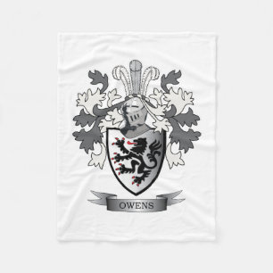 Manta Polar Escudo de armas del escudo de la familia de Owens