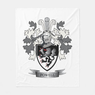 Manta Polar Escudo de armas del escudo de la familia de Powell
